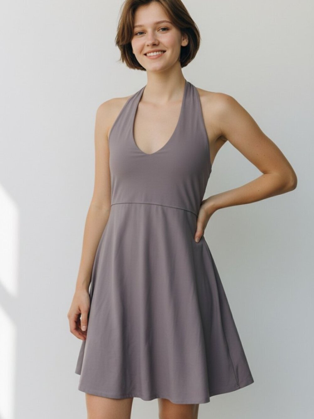 Spanx OnForm Halter Dress XL Hidden Shorts Support Athleisure Tennis Pickleball
